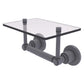 Allied Brass WS-GLT-24-GYM Washington Square 2-Post Matte Gray Toilet Tissue Holder