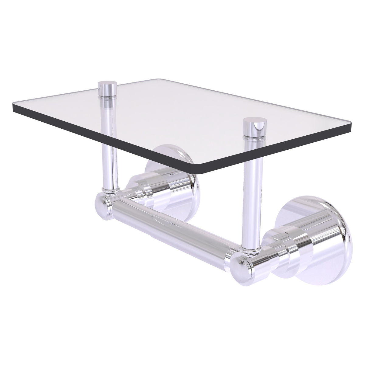 Allied Brass WS-GLT-24-PC Washington Square 2-Post Polished Chrome Toilet Tissue Holder
