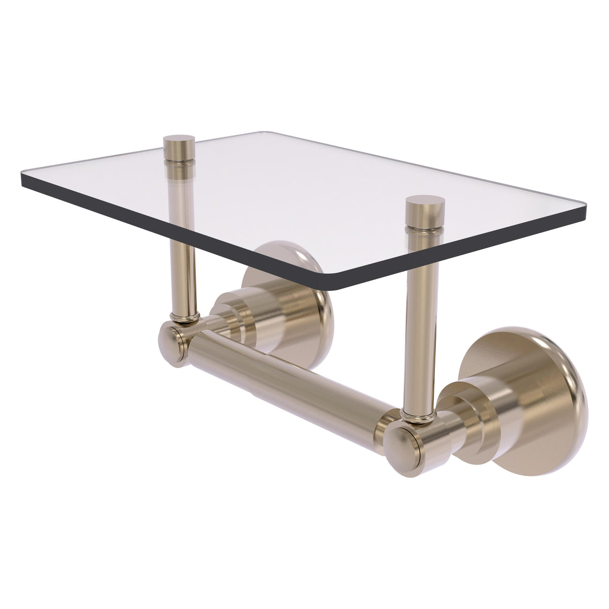 Allied Brass WS-GLT-24-PEW Washington Square 2-Post Antique Pewter Toilet Tissue Holder