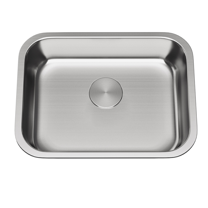 Allora USA 23"L x 18"W ADA Compliant Single Bowl Stainless Steel Undermount Kitchen Sink With Basket Strainer
