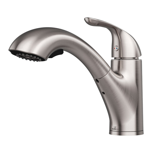 Allora USA Pull Out Single Handle Brushed Nickel Finish Kitchen Faucet