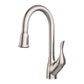 Allora USA Single Handle Pull-Down Brushed Nickel Finish Kitchen Faucet