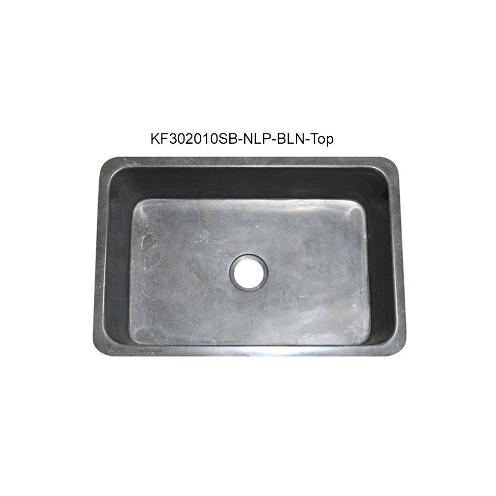 Allstone Group Brown 30″ Smoke Brown Limestone Straight Front Rectangular Farmhouse Kitchen Sink