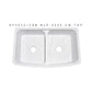 Allstone Group Carrara White 36″ Marble Curved Front 50/50 Double Basin Farmhouse Kitchen Sink