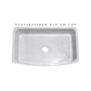 Allstone Group Carrara White 36″ Marble Curved Front Single Basin Farmhouse Kitchen Sink