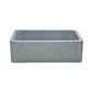 Allstone Group Gray 30″ Mercury Granite Straight Front Rectangular Farmhouse Kitchen Sink