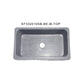 Allstone Group Gray 33″ Mercury Granite Chiseled Front Rectangular Farmhouse Kitchen Sink