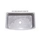 Allstone Group Gray 36″ Stratus Marble Curved Front Rectangular Farmhouse Kitchen Sink