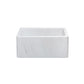 Allstone Group Marble 24″ Carrara White Straight Front Rectangular Farmhouse Kitchen Sink