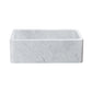 Allstone Group Marble 30″ Carrara White Straight Front Rectangular Farmhouse Kitchen Sink