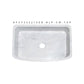 Allstone Group Marble 33″ Carrara White Curved Front Rectangular Farmhouse Kitchen Sink