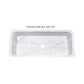 Allstone Group Marble 42″ Carrara White Straight Front Rectangular Farmhouse Kitchen Sink