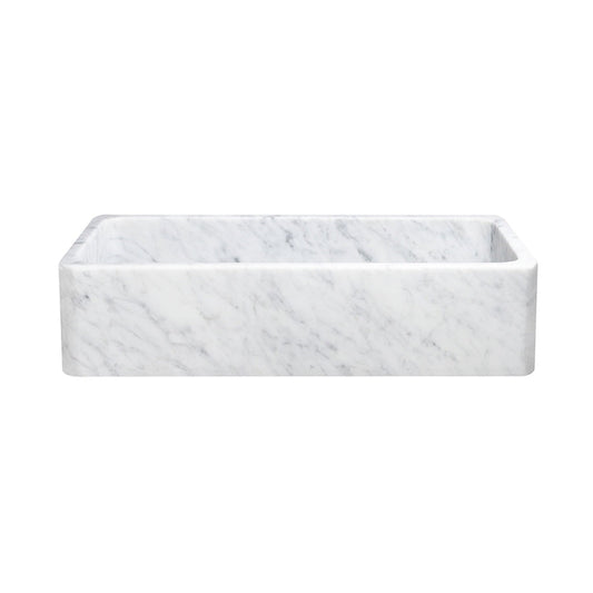 Allstone Group Marble 42″ Carrara White Straight Front Rectangular Farmhouse Kitchen Sink