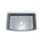 Allstone Group Mercury Granite 33″ Curved Front Rectangular Farmhouse Kitchen Sink