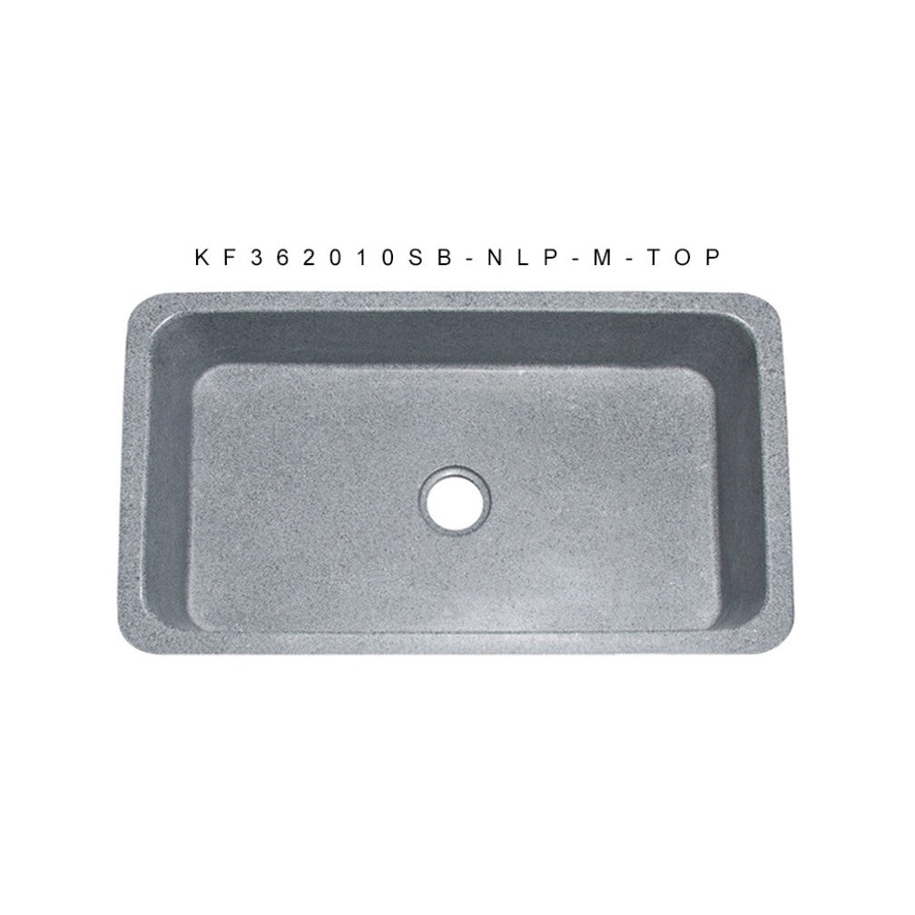 Allstone Group Mercury Granite 36″ Straight Front Rectangular Farmhouse Kitchen Sink