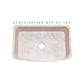 Allstone Group Roma Travertine 33″ Curved Front Rectangular Farmhouse Kitchen Sink