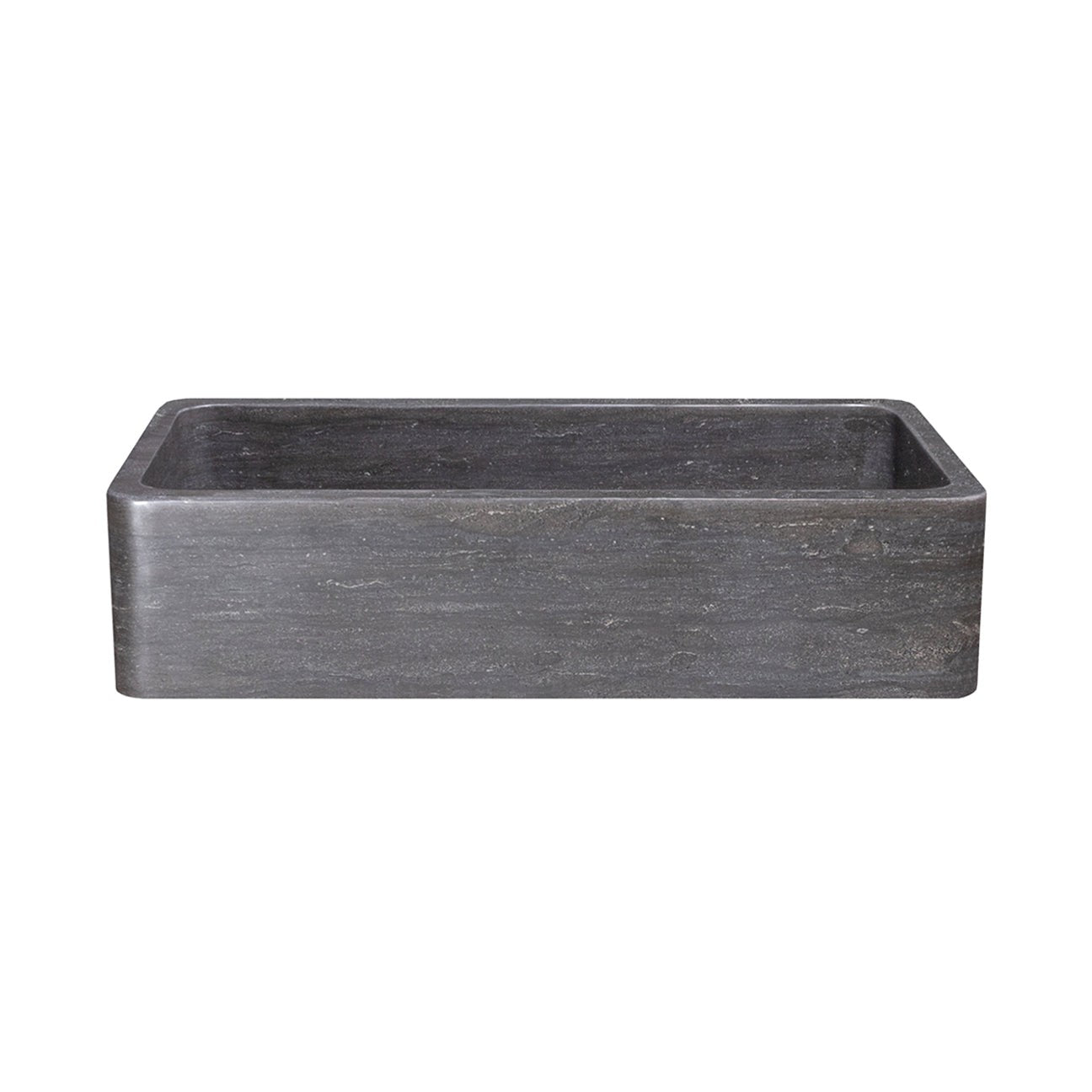 Allstone Group Smoke Brown Limestone 42″ Straight Front Rectangular Farmhouse Kitchen Sink