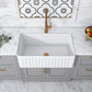 Altair Calabria 30" Rectangular White Ceramic Farmhouse Sink