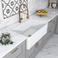 Altair Calabria 30" Rectangular White Ceramic Farmhouse Sink