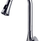 American Imaginations AI-16745 4" Chrome Oval Stainless Steel Transitional Kitchen Sink Faucet