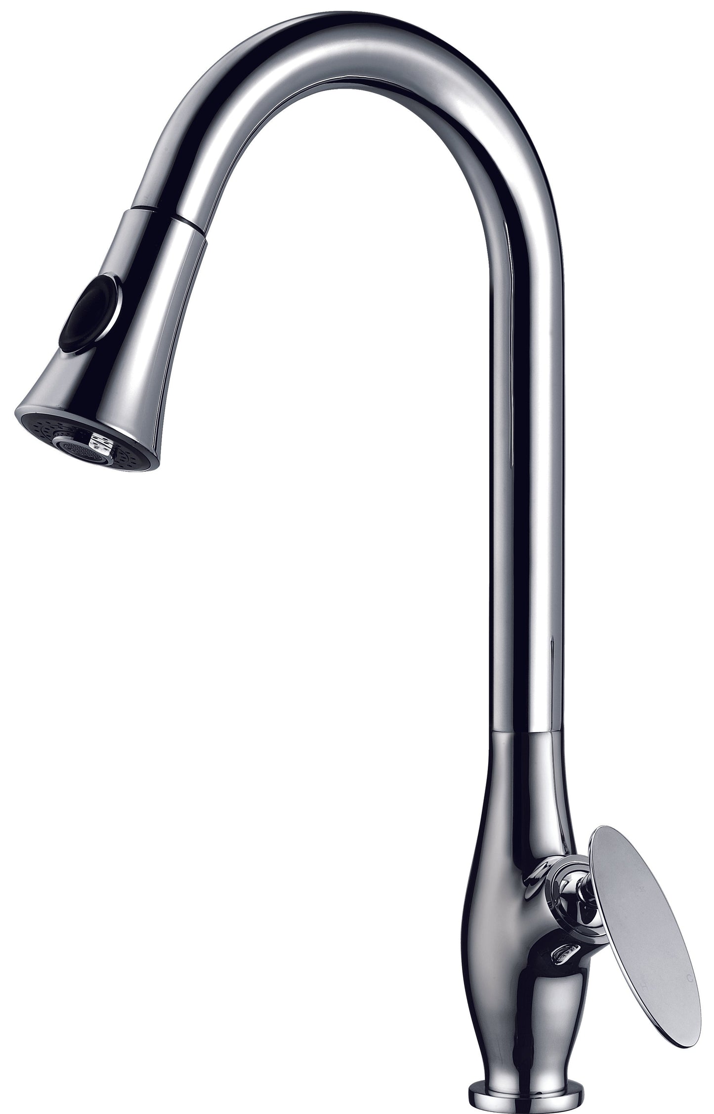 American Imaginations AI-16745 4" Chrome Oval Stainless Steel Transitional Kitchen Sink Faucet