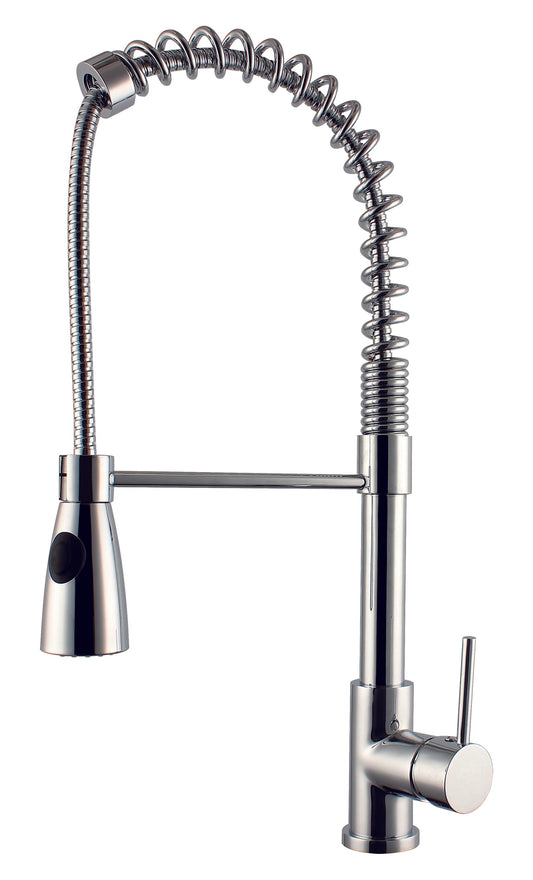 American Imaginations AI-16746 3" Chrome Round Stainless Steel Transitional Kitchen Sink Faucet