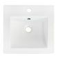 American Imaginations AI-24521 21" White Rectangular Drop In Transitional Ceramic Top Set