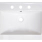 American Imaginations AI-24546 30" White Rectangular Drop In Transitional Ceramic Top Set
