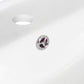 American Imaginations AI-24557 17" White Square Drop In Transitional Ceramic Top Set