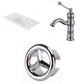 American Imaginations AI-24562 36" White Rectangular Drop In Transitional Ceramic Top Set