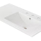 American Imaginations AI-24565 36" White Rectangular Drop In Transitional Ceramic Top Set