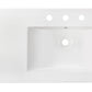 American Imaginations AI-24572 36" White Rectangular Drop In Transitional Ceramic Top Set