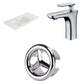 American Imaginations AI-24576 36" White Rectangular Drop In Transitional Ceramic Top Set