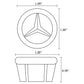 American Imaginations AI-24577 36" White Rectangular Drop In Transitional Ceramic Top Set