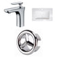 American Imaginations AI-24672 24" White Rectangular Drop In Transitional Ceramic Top Set