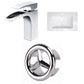 American Imaginations AI-24673 24" White Rectangular Drop In Transitional Ceramic Top Set