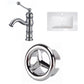 American Imaginations AI-24674 24" White Rectangular Drop In Transitional Ceramic Top Set