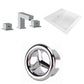 American Imaginations AI-24683 22" White Rectangular Drop In Transitional Ceramic Top Set