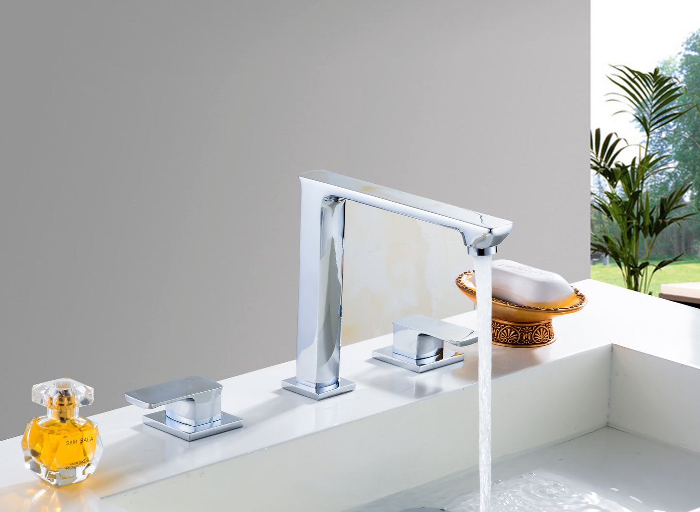 American Imaginations AI-24684 22" White Rectangular Drop In Transitional Ceramic Top Set