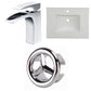 American Imaginations AI-24697 31" White Rectangular Drop In Transitional Ceramic Top Set