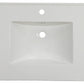 American Imaginations AI-24698 31" White Rectangular Drop In Transitional Ceramic Top Set