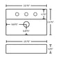 American Imaginations AI-26218 20" White Rectangular Wall Mount Modern Bathroom Vessel Sink Set