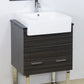 American Imaginations AI-26229 20" White Rectangular Semi-Recessed Modern Bathroom Vessel Sink Set