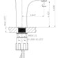 American Imaginations AI-26242 22" White Rectangular Wall Mount Modern Bathroom Vessel Sink Set