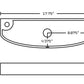 American Imaginations AI-26249 18" White Rectangular Above Counter Transitional Bathroom Vessel Sink Set