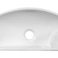 American Imaginations AI-26251 18" White Rectangular Above Counter Transitional Bathroom Vessel Sink Set