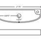 American Imaginations AI-26253 18" White Rectangular Wall Mount Transitional Bathroom Vessel Sink Set