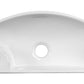 American Imaginations AI-26255 18" White Rectangular Wall Mount Transitional Bathroom Vessel Sink Set