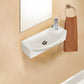 American Imaginations AI-26256 18" White Rectangular Wall Mount Transitional Bathroom Vessel Sink Set