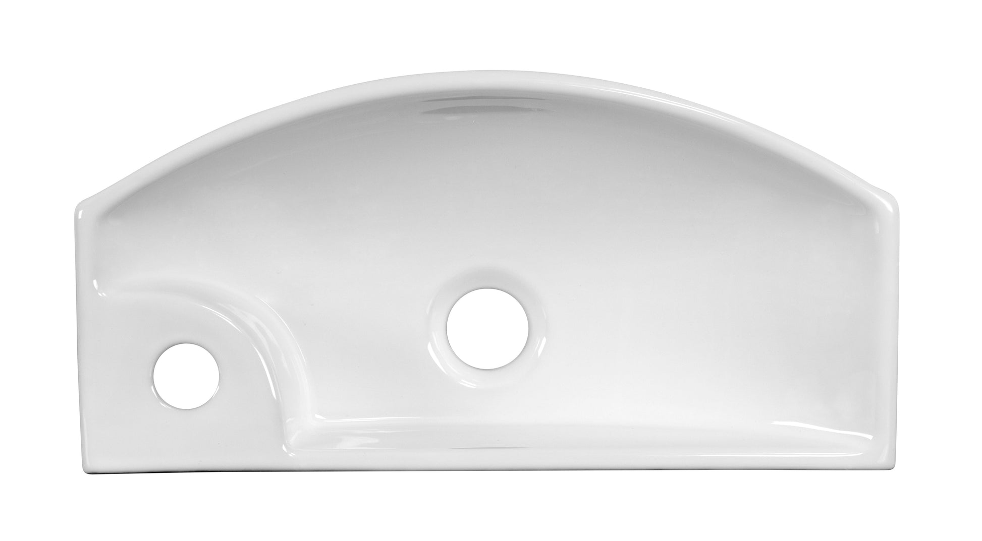 American Imaginations AI-26258 18" White Rectangular Wall Mount Transitional Bathroom Vessel Sink Set